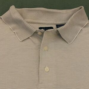 IZOD SS Super Light Weight Cotton Muted Pin Stripe Polo